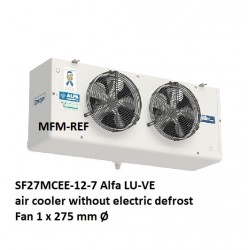 SF27MCEE-12-7 Alfa LU-VE OPTIGO refrigerador de aire sin desescarche eléctrico: distancia entre aletas 7 mm