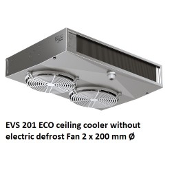 EVS 201 ECO tecto refrigerador espaçamento sem descongelamento eléctrico