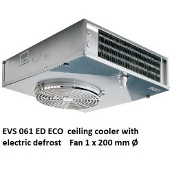 EVS 061 ED ECO enfriador de techo separación de aletas:  3.5 - 7 mm
