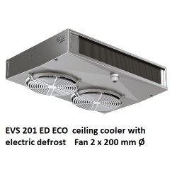 EVS 201 ED ECO ceiling cooler fin spacing: 3.5 - 7 mm