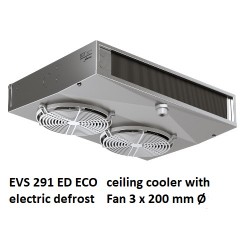 EVS291ED ECO tecto refrigerador espaçamento entre as aletas: 3.5 - 7mm