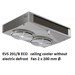 EVS 201/B ECO refrigerador de tecto sem descongelação eléctrica distância de lamela: 4.5 - 9 mm