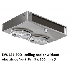 EVS 181 ECO tecto refrigerador sem descongelamento eléctrico espaçamento entre as aletas: 3,5 - 7 mm