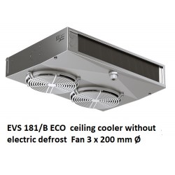 EVS181/B ECO ceiling cooler without electric defrost : 4,5 - 9 mm