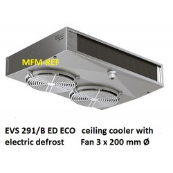 EVS291/BED ECO ceiling cooler with electric defrost  4.5 - 9 mm