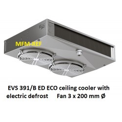 EVS391/BED ECO ceiling cooler with electric defros fin spacing 4.5-9mm