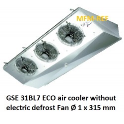 GSE 31BL7 ECO refrigerador de ar sem descongelamento eléctrico espaçamento entre as aletas: 7 mm