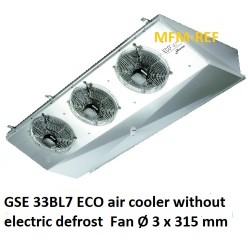 GSE 33BL7 ECO refrigerador de ar sem descongelamento eléctrico espaçamento entre as aletas: 7 mm