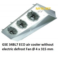 GSE 34BL7 ECO refrigerador de ar sem descongelamento eléctrico espaçamento entre as aletas: 7 mm
