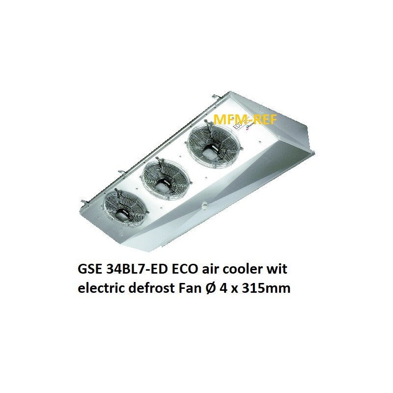GSE34BL7ED ECO Modine enfriador de aire de aletas: 7 mm