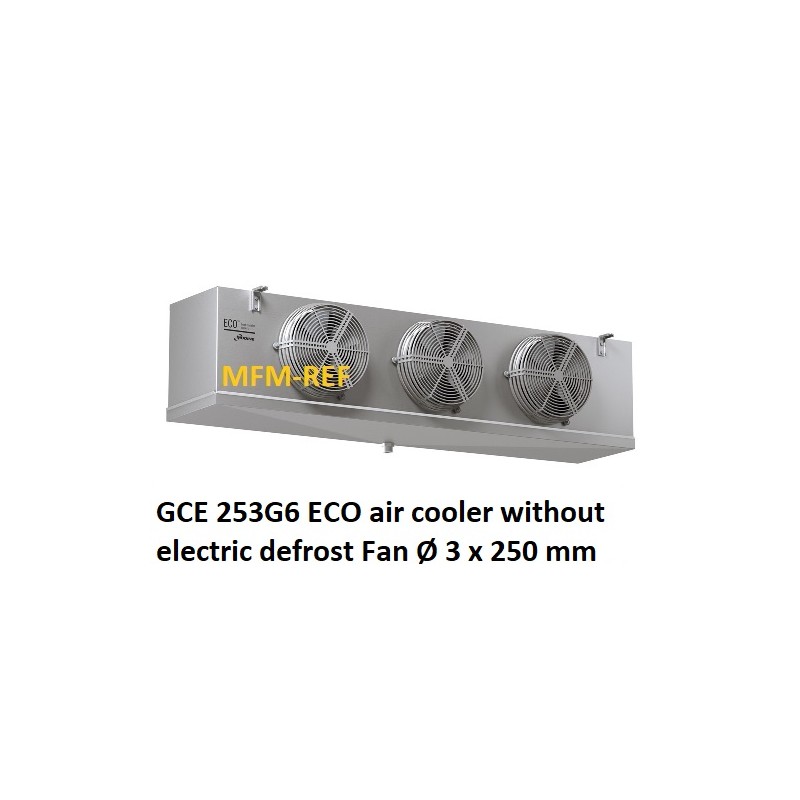 GCE 253G6 ECO luchtkoeler lamelafstand: 6 mm voor koelcel en vriescel