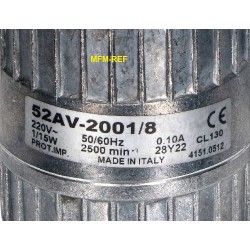 52AV-2001/8 EMI ventilator blazend 2500rpm 15watt 96mm vleugel. 230V. 4151.0512