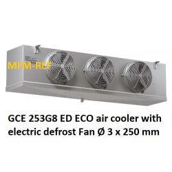 GCE 253G8 ED ECO refrigerador de ar com espaçamento de aletas de descongelamento eléctrico 8 mm