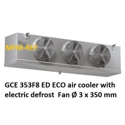 GCE 353F8 ED ECO air cooler with electric defrost fin spacing: 8 mm