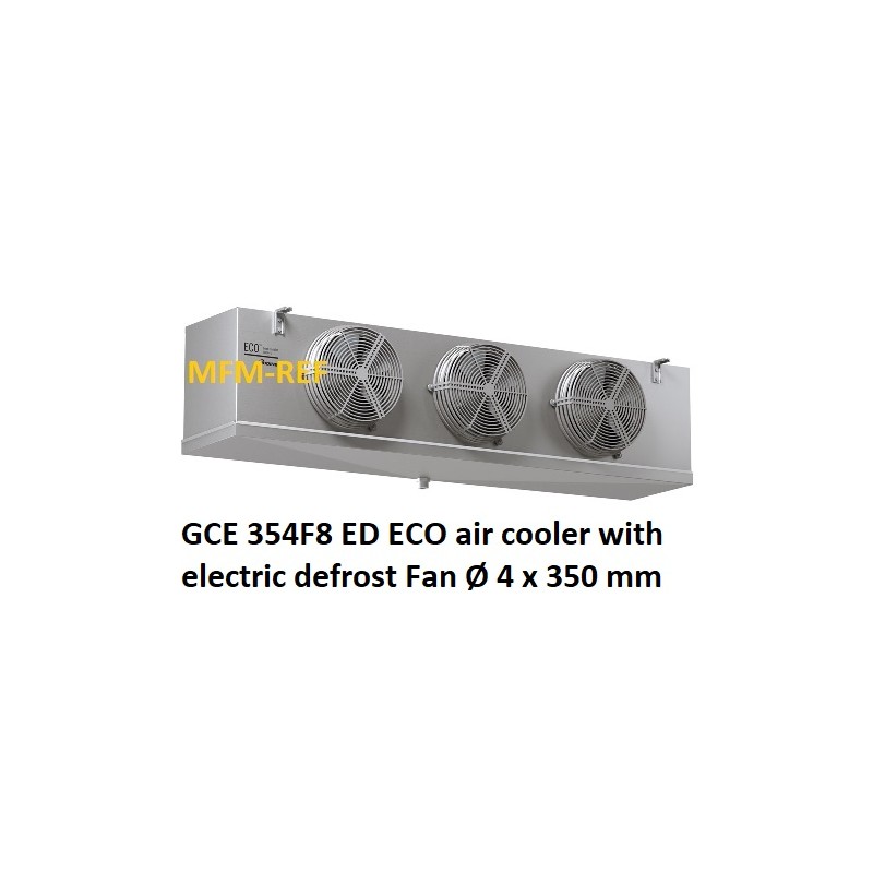 GCE 354F8 ED ECO air cooler with electric defrost fin spacing: 8 mm