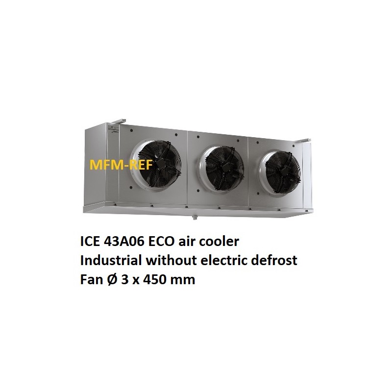 ICE 43A06 ECO air cooler Industrial fin spacing: 6 mm: before Luvata