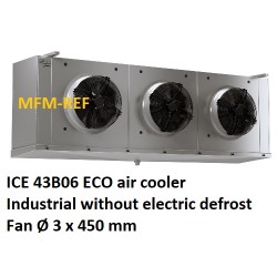 ICE 43B06 ECO industrial evaporador espaçamento sem degelo elétrico entre as aletas: 6 mm