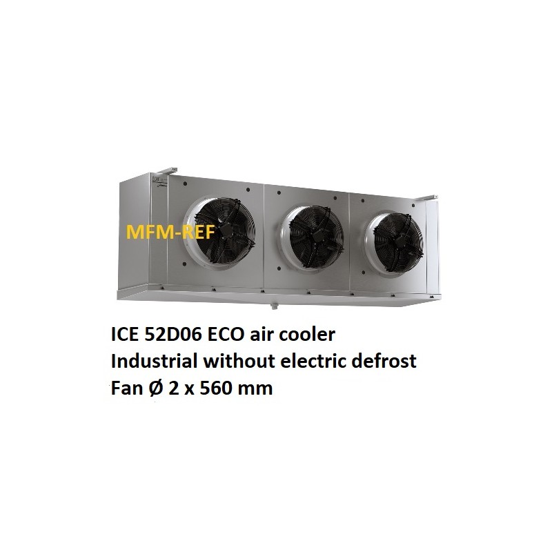 ICE 52D06 ECO evaporatori a soffitto Industriale passo alette: 6 mm