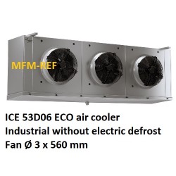 ICE 53D06 ECO Luftkühler Industrielle ohne elektrische Abtauung Lamellenabstand: 6 mm