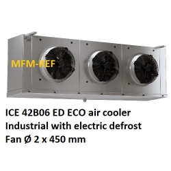 ICE 42B06 DE: ECO Luftkühler Industrielle mit elektrische Abtauung Lamellenabstand: 6 mm