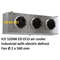 ICE 52D06 DE: ECO industrial com degelo eléctrico evaporador espaçamento entre as aletas: 6 mm