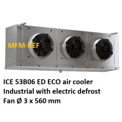 ICE 53B06 DE: ECO industrial evaporador com eléctrica degelo espaçamento entre as aletas: 6 mm