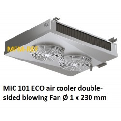 MIC 101 ECO double-throw air cooler Fin spacing: 4,5 / 9 mm