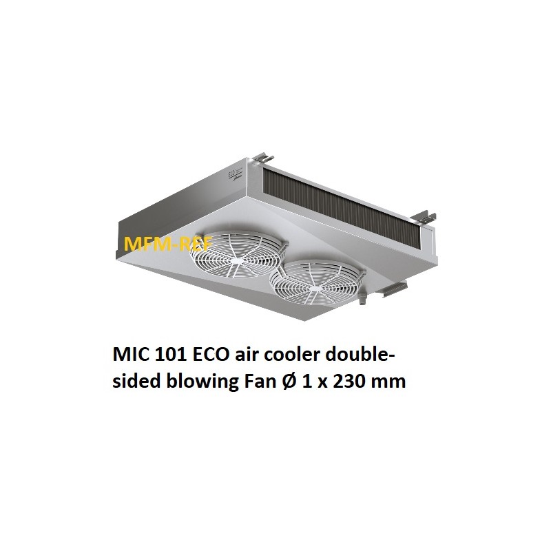MIC 101 ECO double-throw air cooler Fin spacing: 4,5 / 9 mm