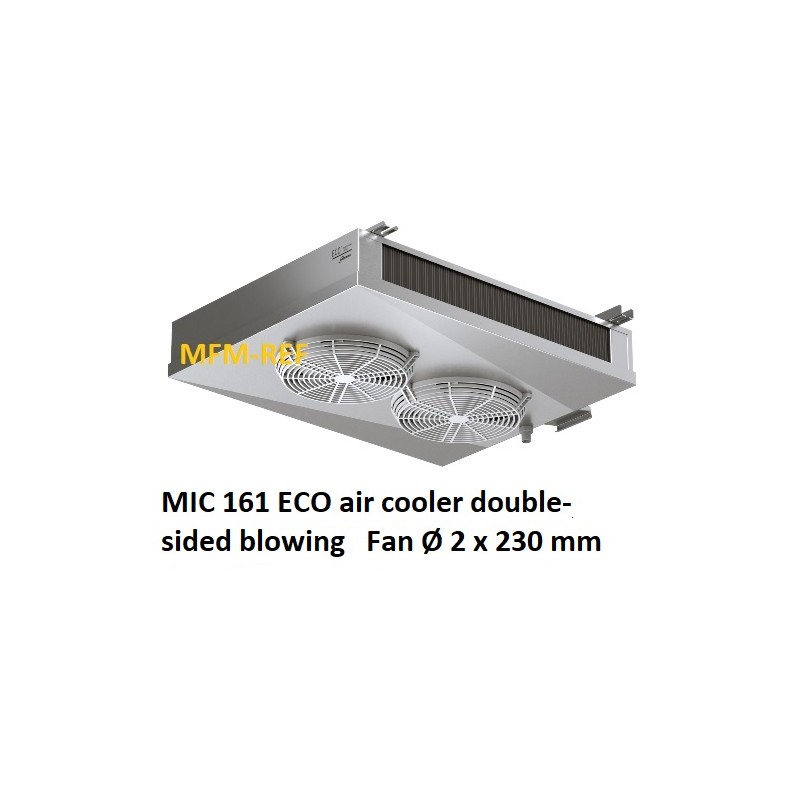 MIC 161 ECO luchtkoeler dubbelzijdig uitblazend Lamelafstand: 4,5 / 9 mm