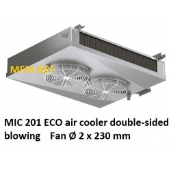 MIC 201 ECO double-throw air cooler Fin spacing: 4,5 / 9 mm