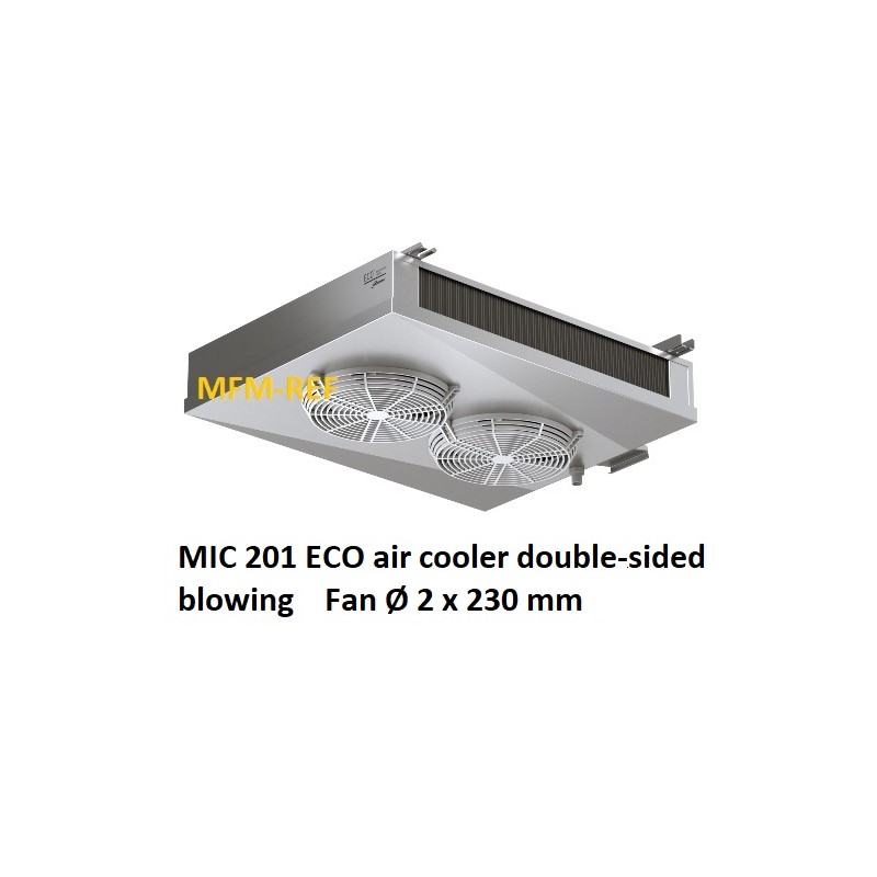 MIC201 ECO luchtkoeler dubbelzijdig uitblazend Lamelafstand 4,5 / 9 mm