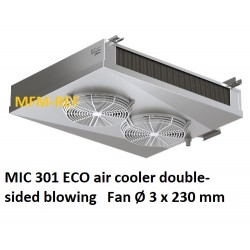 MIC 301 ECO refroidisseur d'air à double sans dégivrage électrique jet d'ailettes: 4,5 / 9 mm