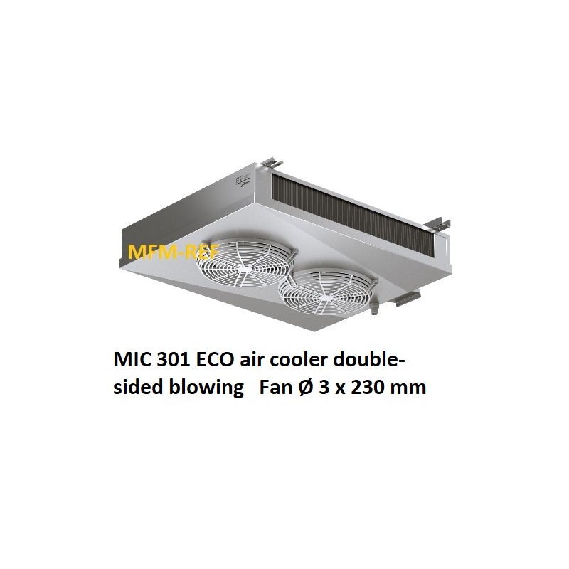 MIC 301 ECO double-throw air cooler Fin spacing: 4,5 / 9 mm