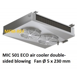 MIC 501 ECO luchtkoeler dubbelzijdig uitblazend Lamelafstand: 4,5 / 9 mm