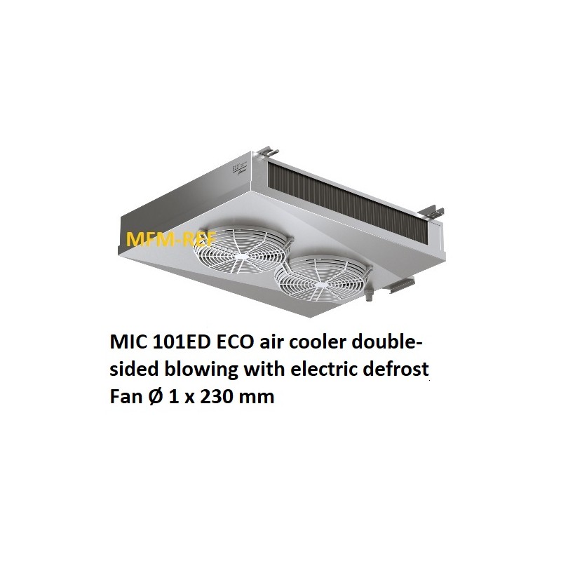 MIC 101 ED ECO double-throw air cooler Fin spacing: 4,5 / 9 mm