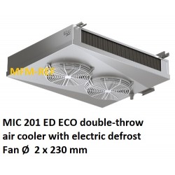 MIC 201 ED ECO double-throw air cooler Fin spacing: 4,5 / 9 mm