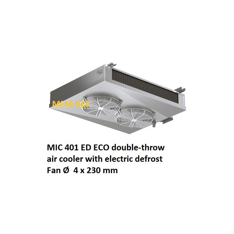 MIC 401 ED ECO double-throw air cooler Fin spacing: 4,5 / 9 mm
