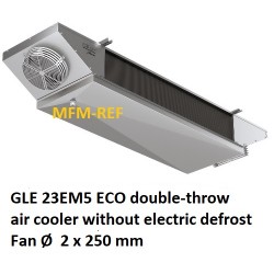 GLE 23EM5 : ECO double-throw Luftkühler Lamellenabstand: 5 mm