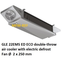 GLE 22EM5 ED: ECO double-throw Luftkühler Lamellenabstand: 5 mm