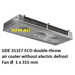 GDE 311E7 ECO double-throw air cooler Fin spacing: 7 mm