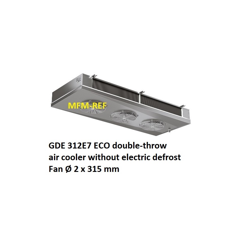 ECO GDE 312E7 double-throw Luftkühler Lamellenabstand: 7 mm