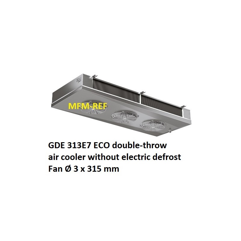 ECO: GDE 313E7 enfriador de aire de doble banda espaciamiento Fin: 7 mm