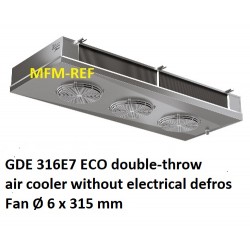 GDE 316E7 ECO refroidisseur d'air à double jet d'ailettes: 7 mm ohne elektrisches Abtauen