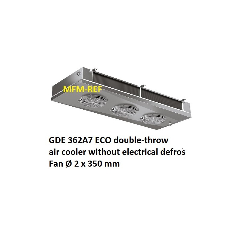 ECO: GDE 362A7 refrigerador de ar lados lance Fin: 7 milímetros