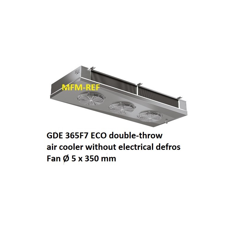 ECO: GDE 365F7 enfriador de aire de doble banda espaciamiento Fin: 7 mm