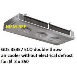 GDE 353E7 ECO refrigerador de ar lados lance Fin: 7 milímetros sem descongelação eléctrica