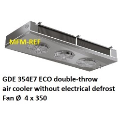 GDE 354E7 ECO refrigerador de ar lados lance Fin: 7 milímetros sem descongelação eléctrica