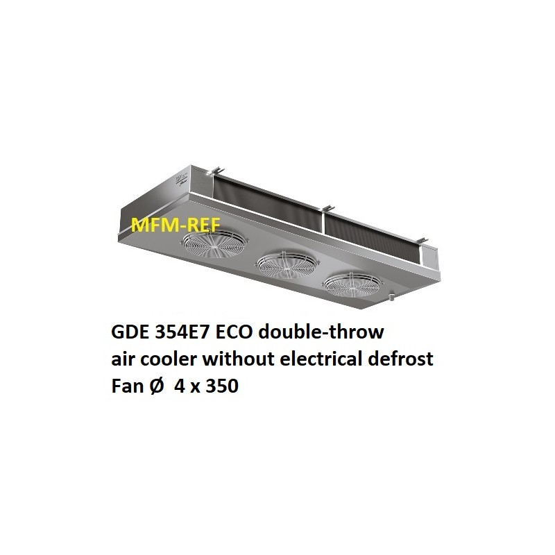ECO: GDE 354E7 enfriador de aire de doble banda espaciamiento Fin: 7 mm