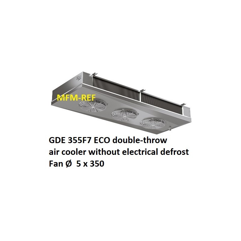 ECO: GDE 355E7 double-throw Luftkühler Lamellenabstand: 7 mm