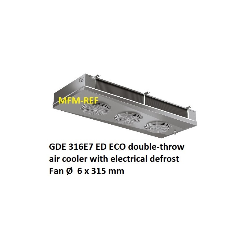 ECO: GDE 316E7 ED refrigerador de ar lados lance Fin: 7 milímetros